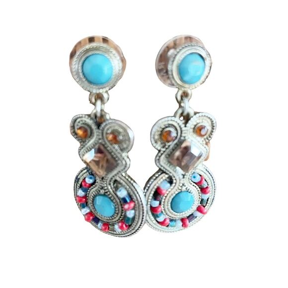 Three (3) Studded and Dangle Earrings - Picture 2 of 6